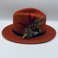 Purple & Natural Feather Hat Pin (CFP458)