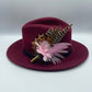 Pale Pink & Natural Feather Hat Pin (CFP474)