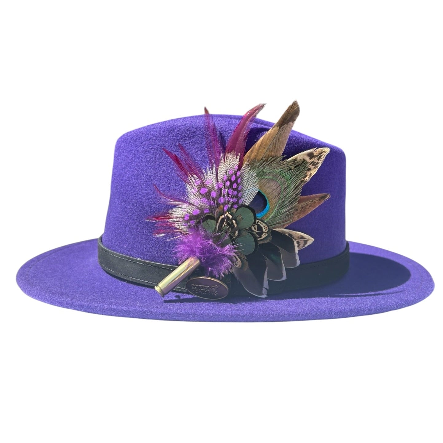 Teal, Peacock, Guinea Fowl, Duck & Pheasant Feather Hat Pin CFP874