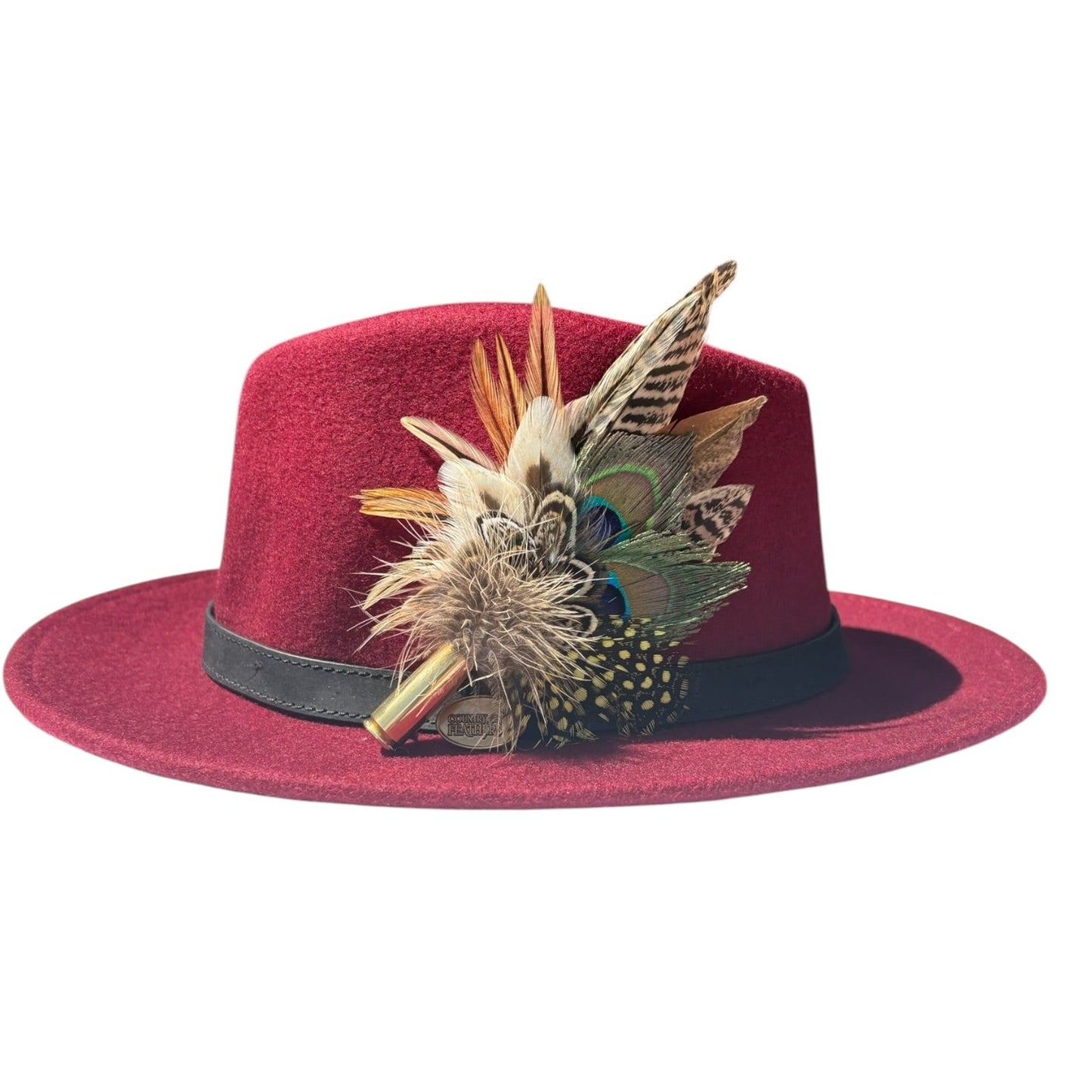 Peacock, Rooster, Guinea Fowl, Duck & Pheasant Feather Hat Pin CFP875