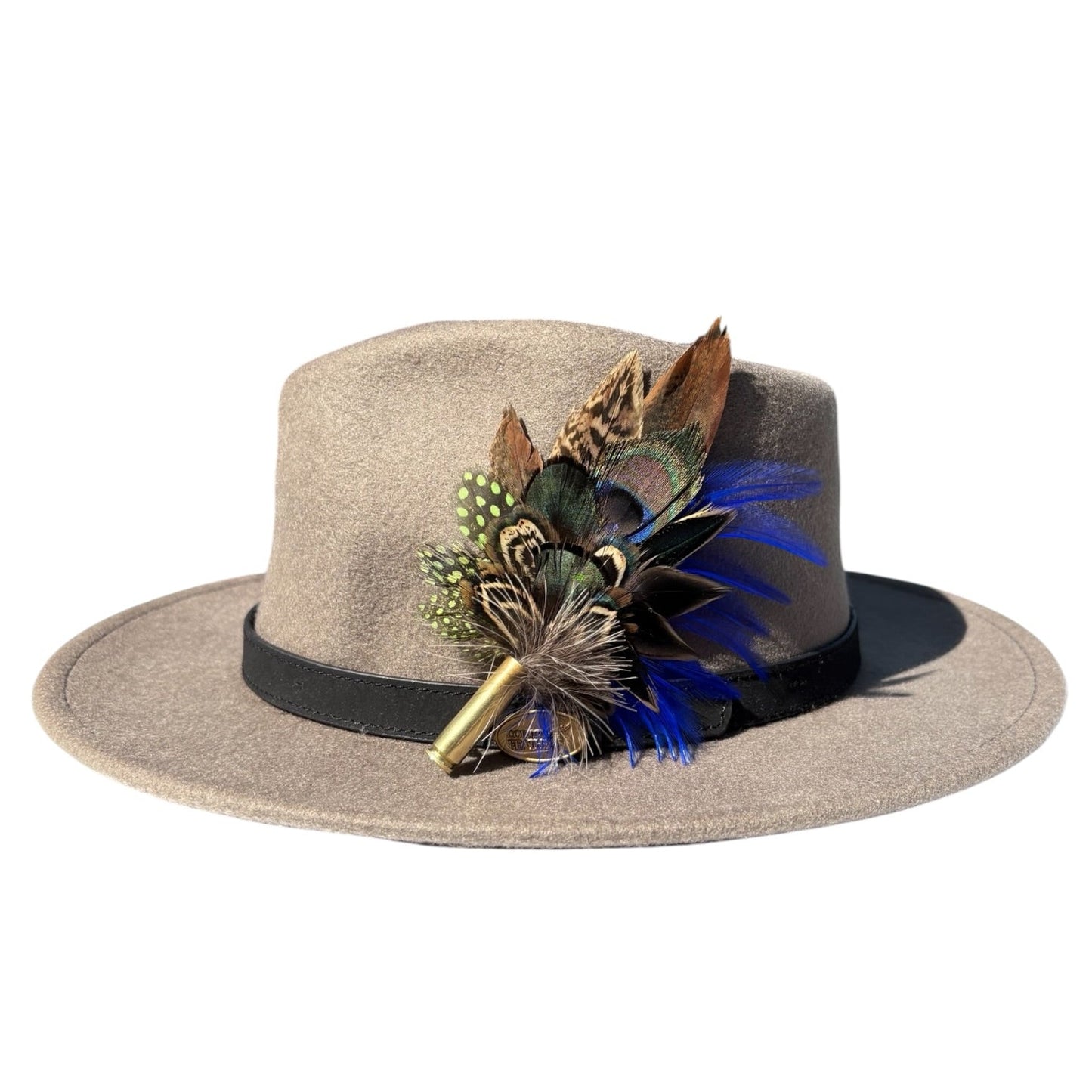 Peacock, Rooster, Guinea Fowl & Pheasant Feather Hat Pin CFP881