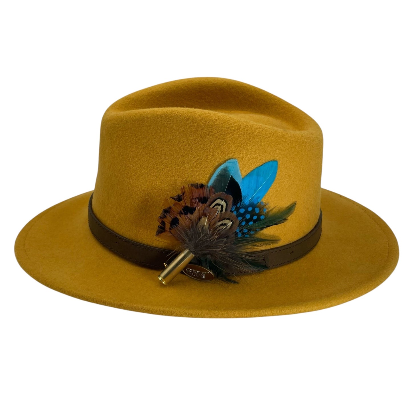 Light Pink & Natural Feather Hat Pin (CFP732)