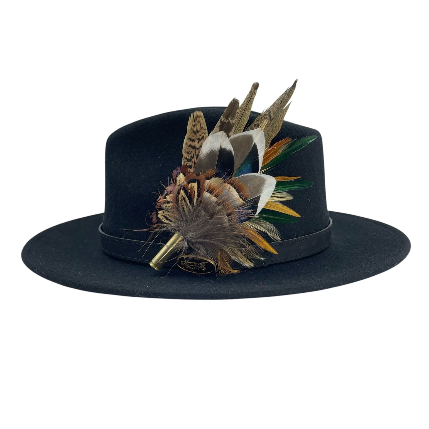 Duck, Partridge, Rooster and Natural Pheasant Feather Hat Pin (CFP776)