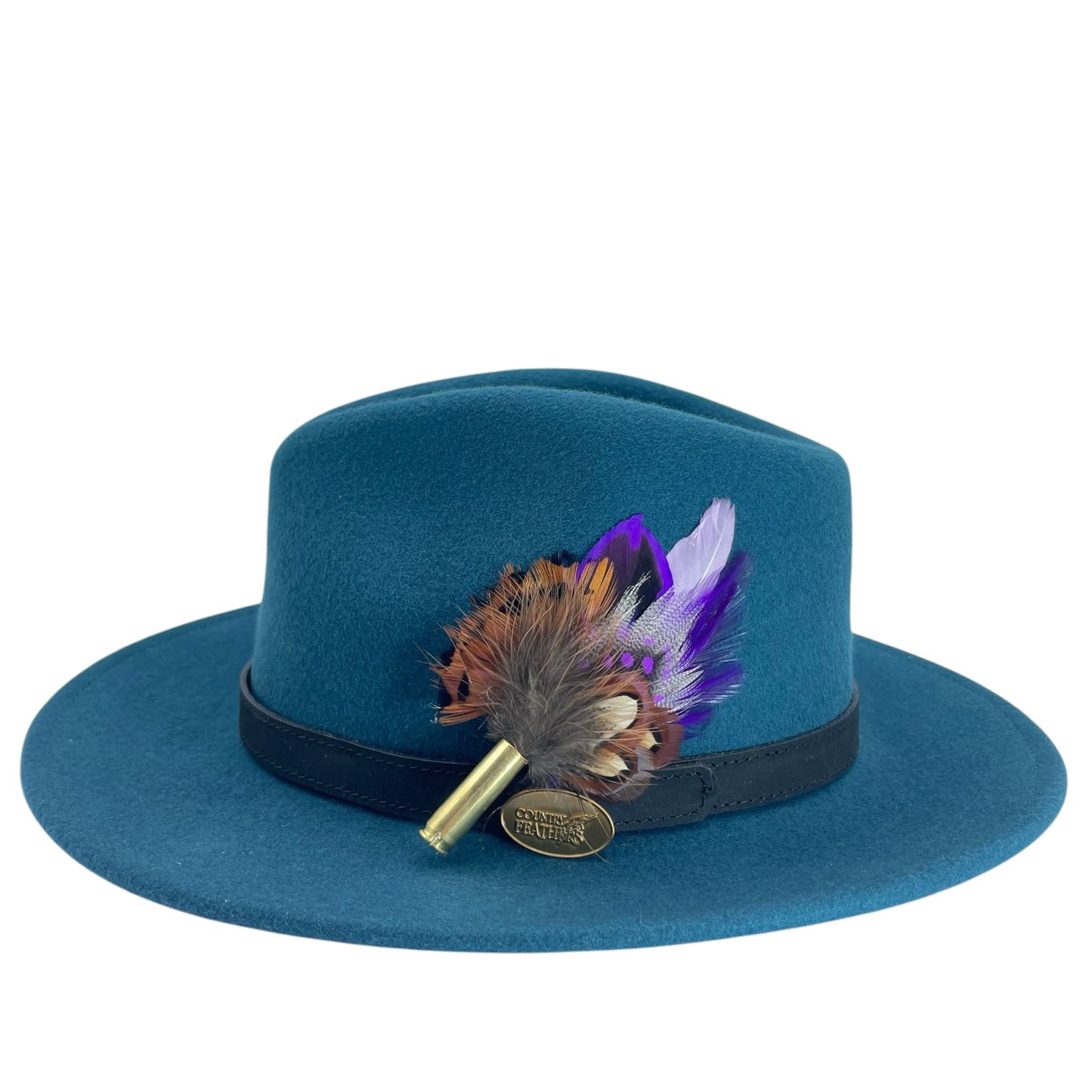 Purple, Lilac & Natural Feather Hat Pin (CFP728)