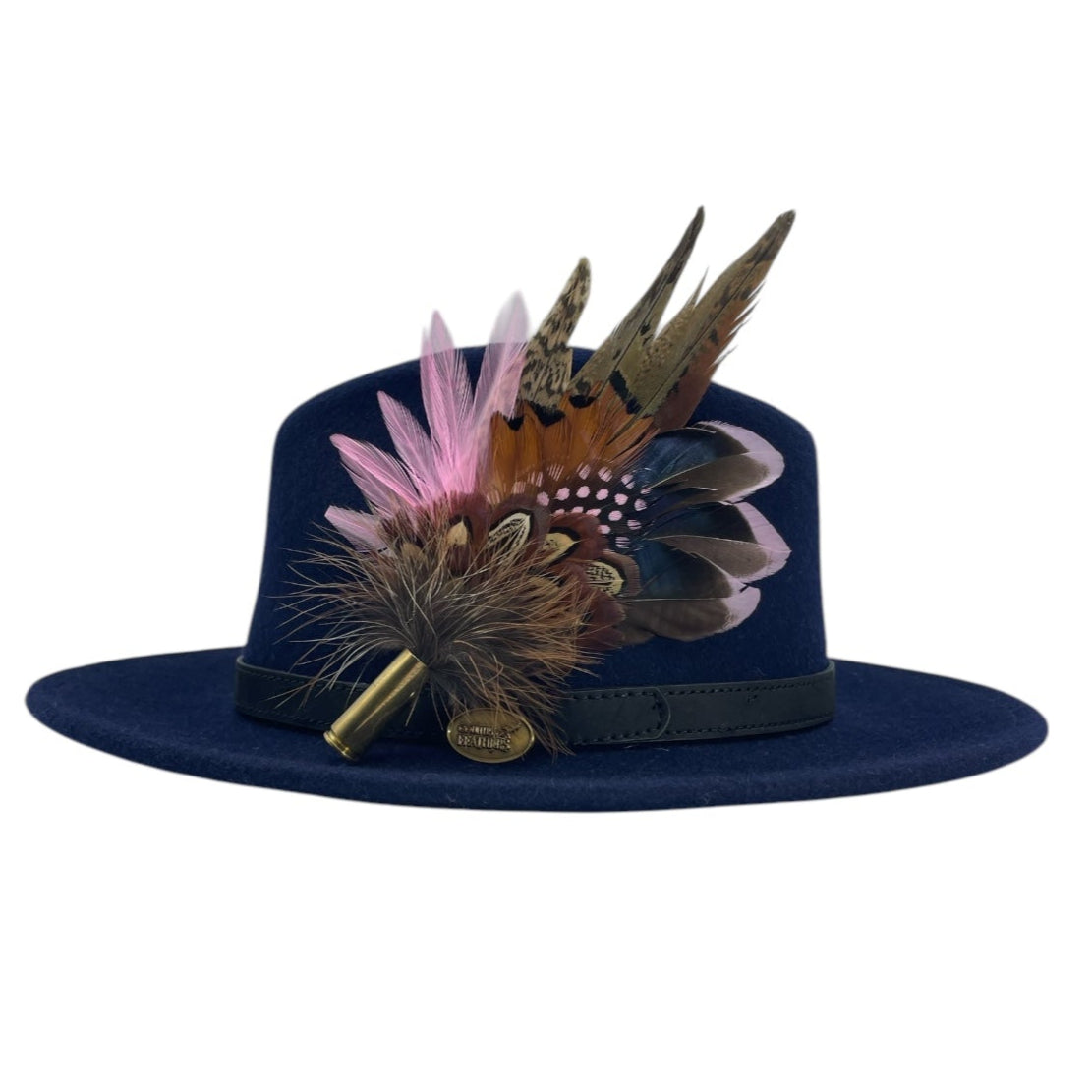 Light Pink & Natural Feather Hat Pin (CFP759)