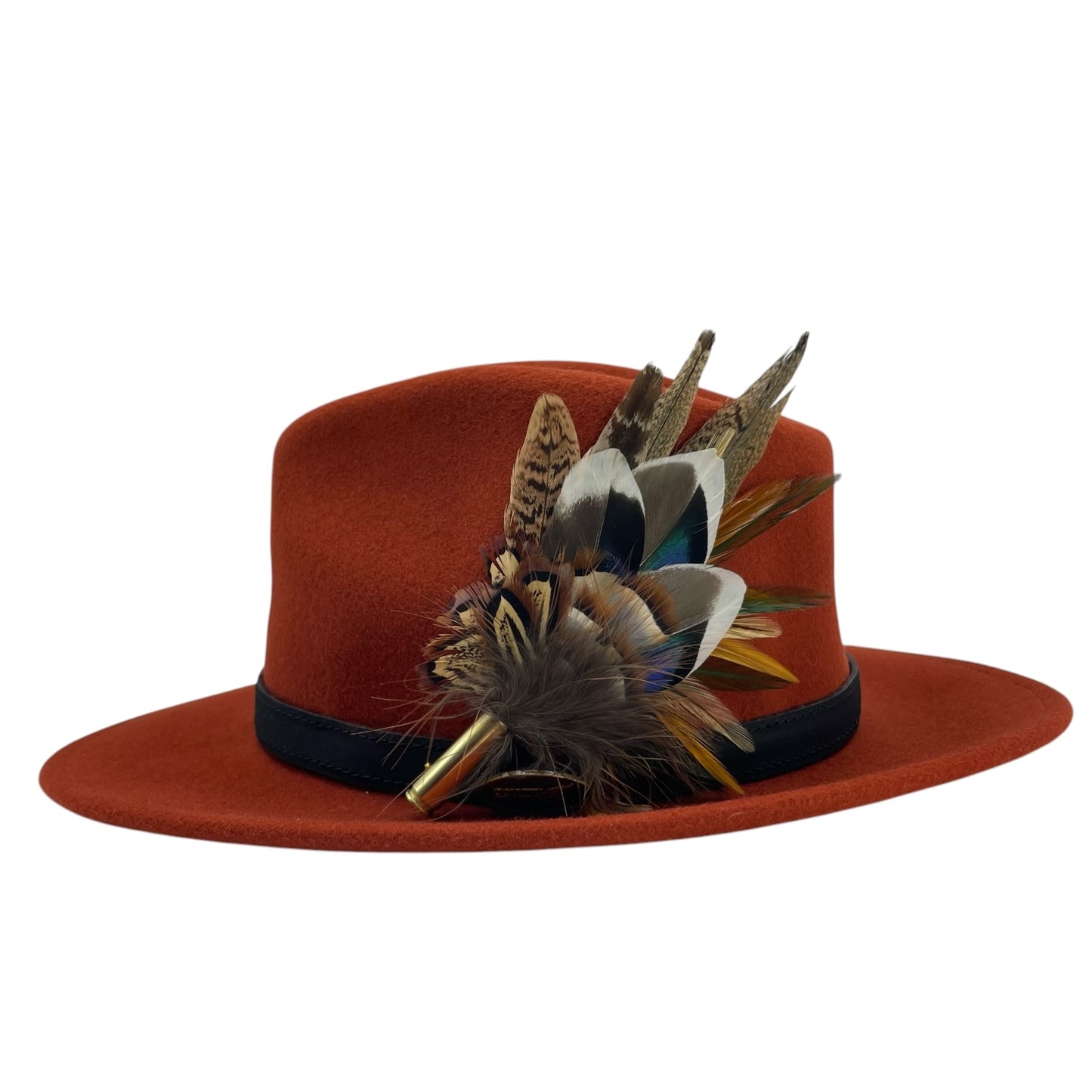 Duck, Partridge, Rooster and Natural Pheasant Feather Hat Pin (CFP776)