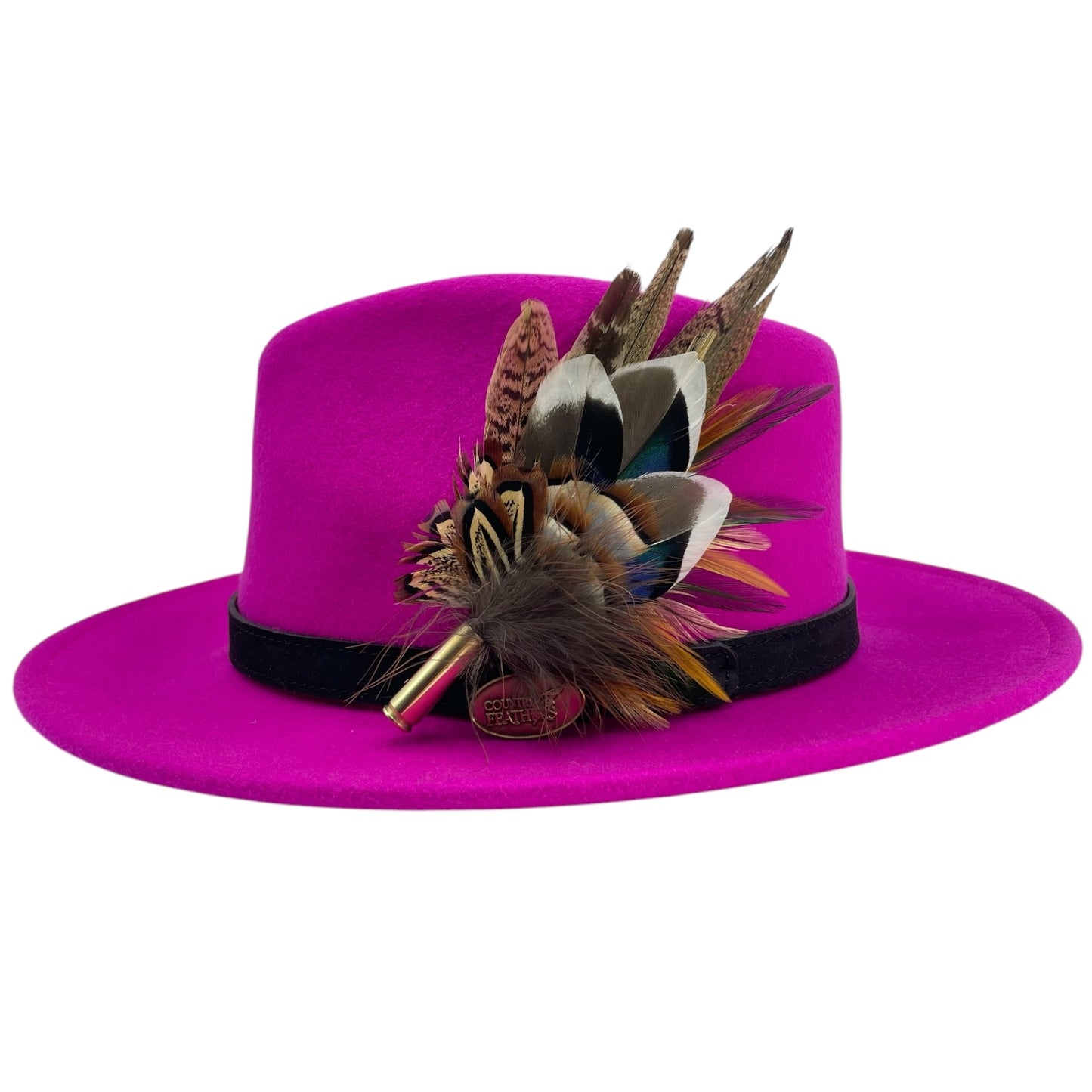 Duck, Partridge, Rooster and Natural Pheasant Feather Hat Pin (CFP776)