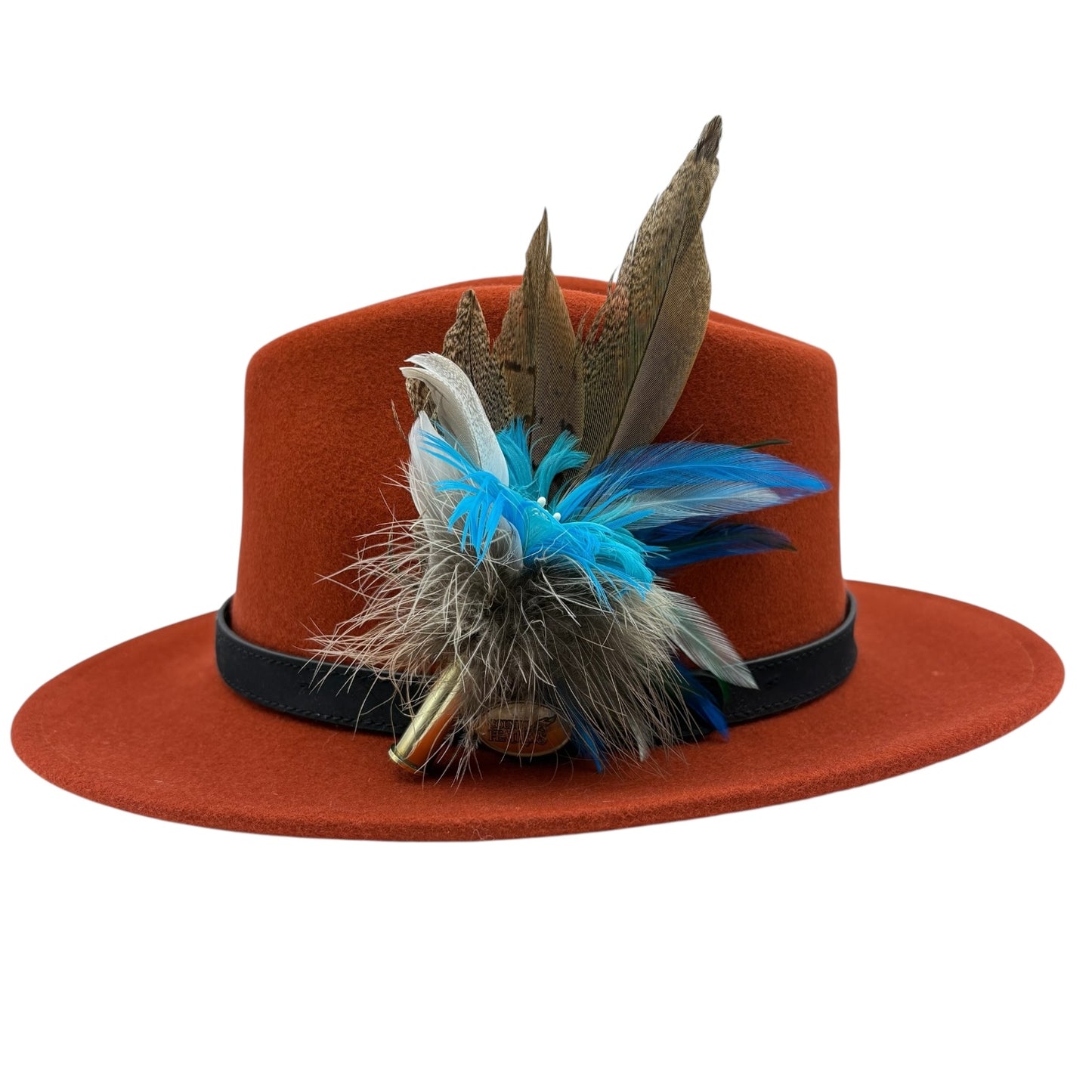 Teal and Natural Hat Pin (CFP516)