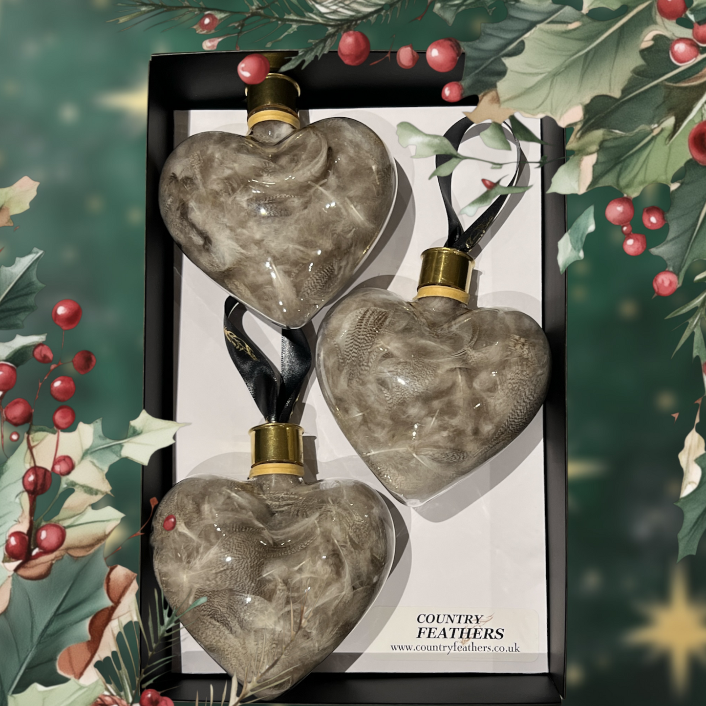 Heart Feather Baubles (CFHE9024)