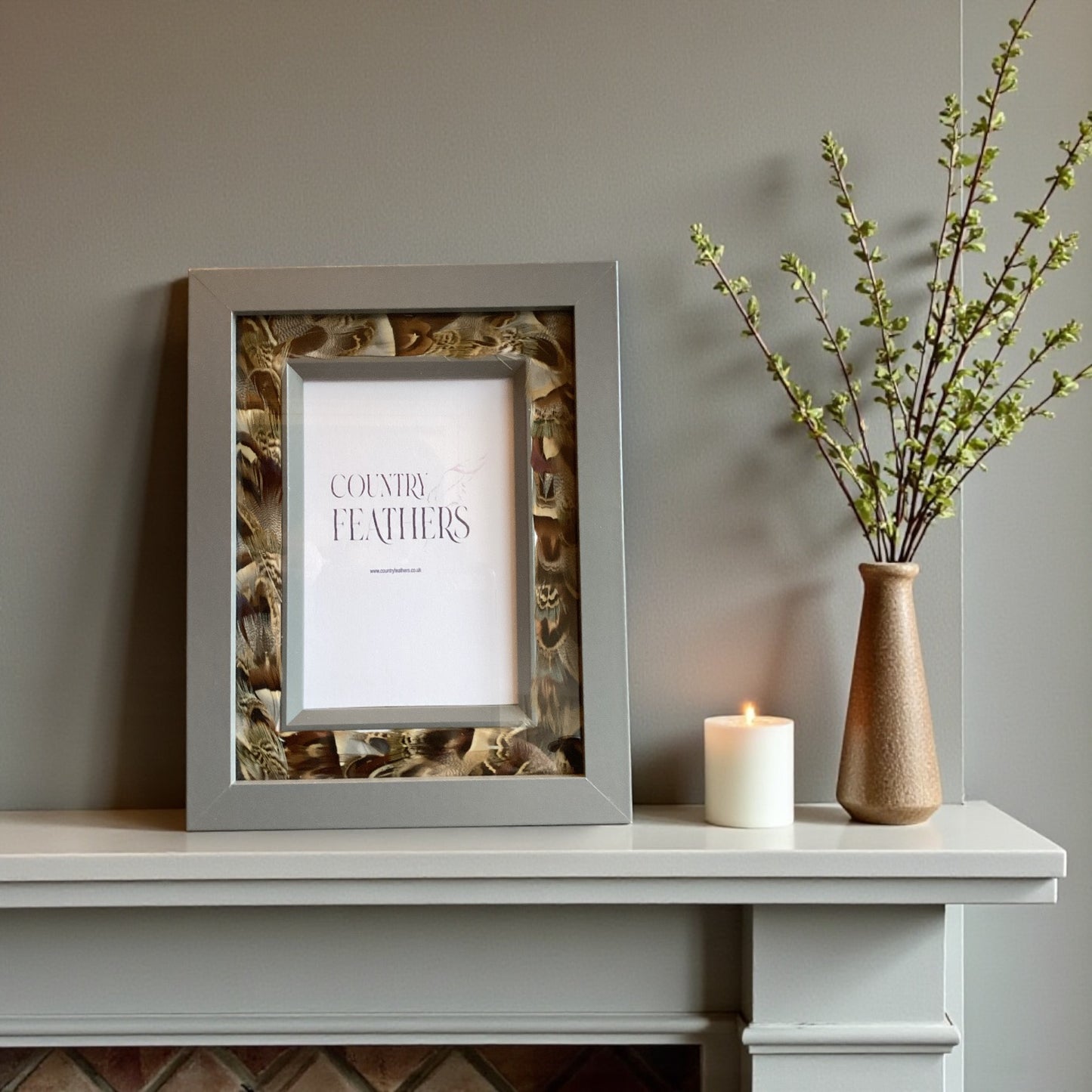 Pheasant, duck & partridge Feather Photo Frame (CFPF2438)