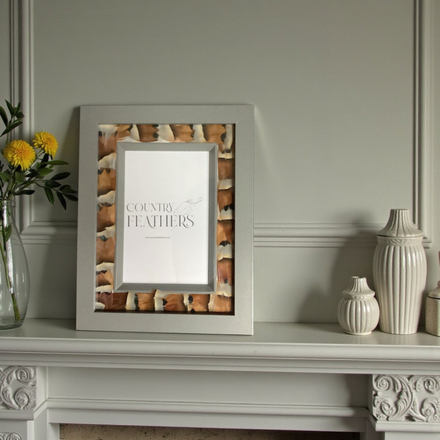 Pheasant & Partridge Feather Photo Frame (CFPF2446)