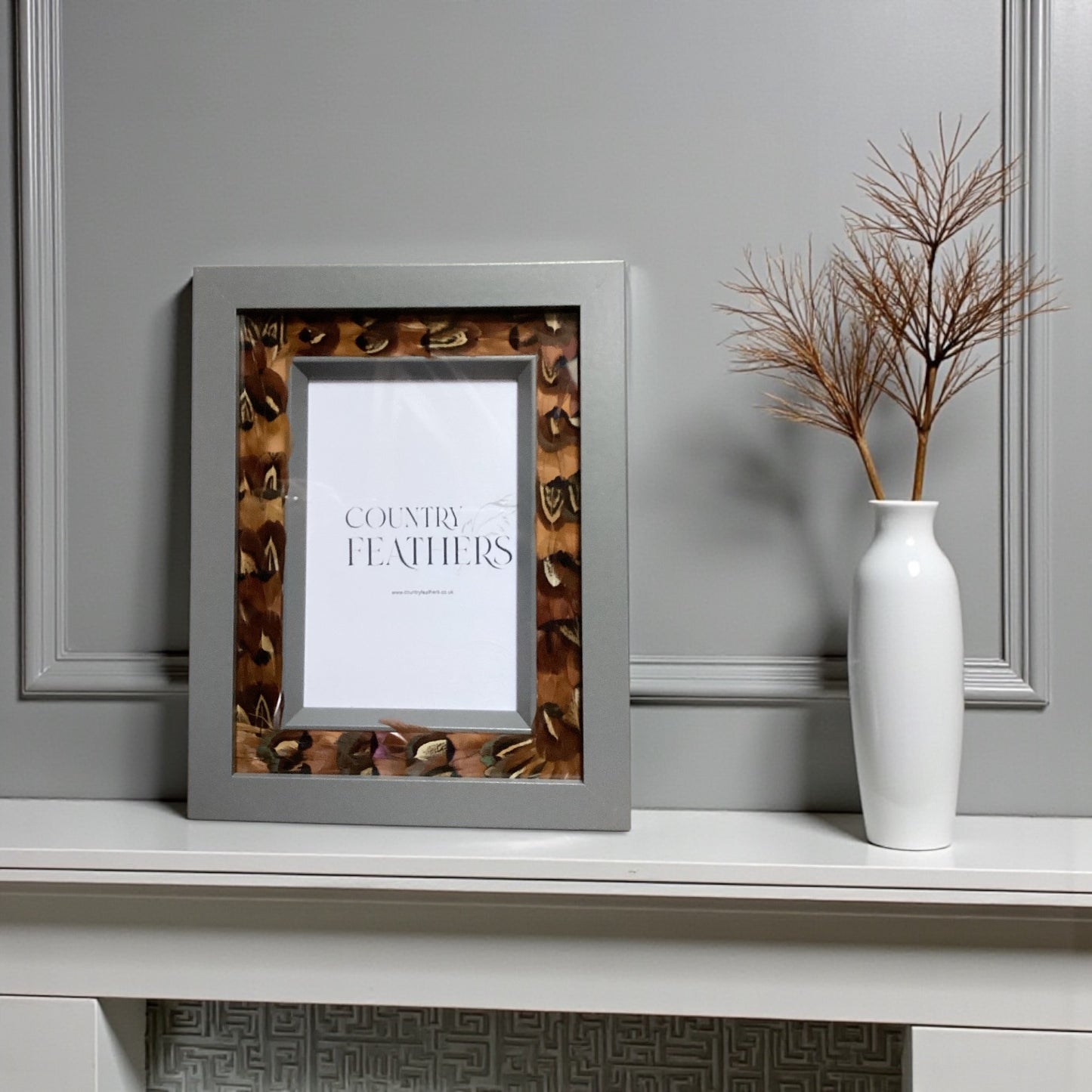 Pheasant Feather Photo Frame (CFPF2445)
