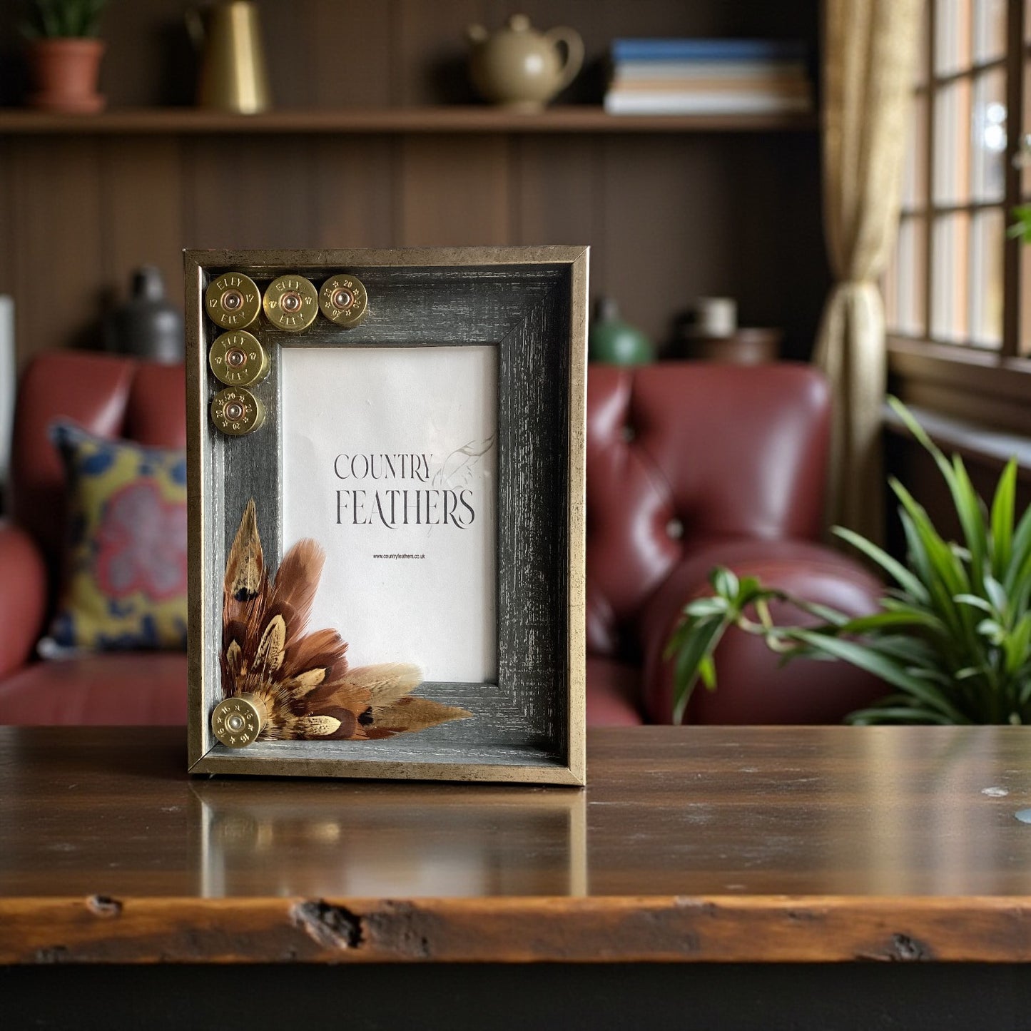 Pheasant Feather Photo Frame (CFPF2447)