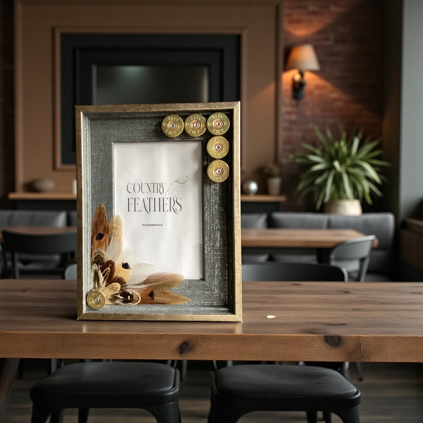 Pheasant & Duck Feather Photo Frame (CFPF2448)