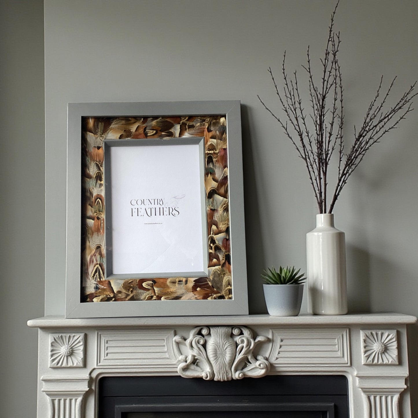 Pheasant & Duck Feather Photo Frame 7X5 (CFPF2459)