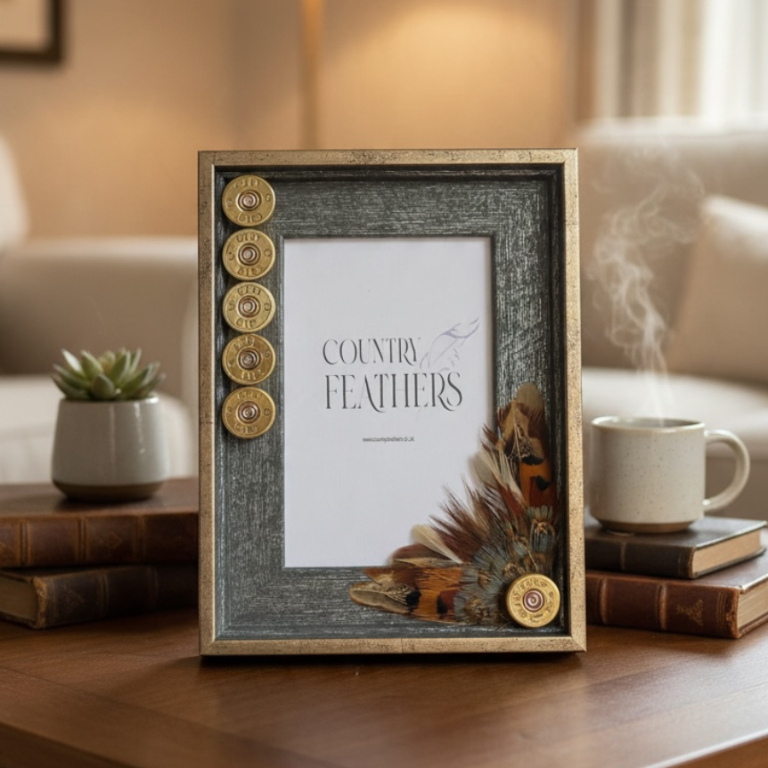 Pheasant Feather Photo Frame CFPF2475