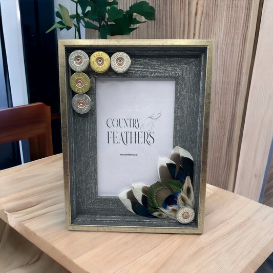 Peacock & Duck Feather Photo Frame (CFPF2130)