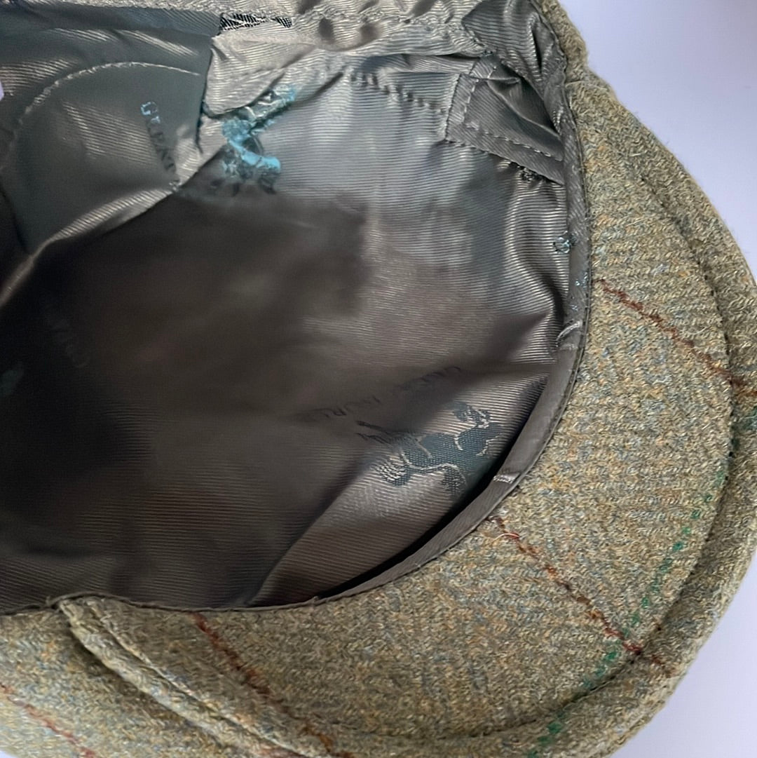 Olive Derby Tweed Wool Flat Cap (CFFC7001)