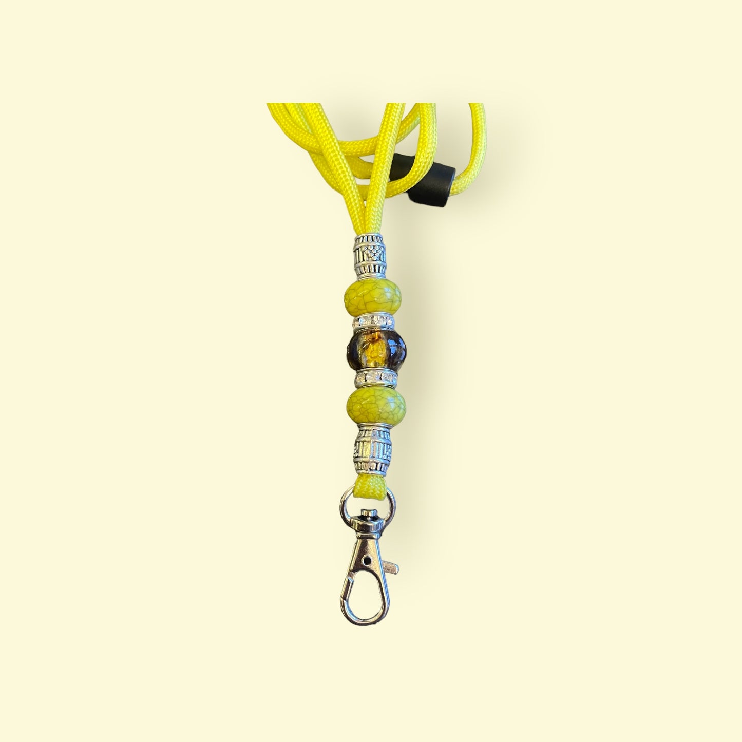 Yellow Beaded Lanyard (CFL8047)