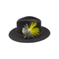 Yellow & Natural Feather Hat Pin (CFP333)