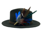 Blue, Rust & Natural Feather Hat Pin (CFP411)