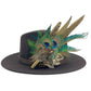 Teal & Natural Feather Hat Pin (CFP792)