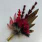 Ruby & Natural Feather Hat Pin (CFP570)