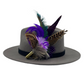 Purple, Lilac, Peacock & Natural Feather Hat Pin (CFP413)