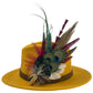 Cerise Pink, Wine, Teal & Natural Feather Hat Pin (CFP785)