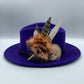 Coffee, Peach & White Feather hat Pin (CFP414)