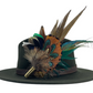 Teal & Natural Feather Hat Pin (CFP764) (