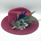 Peacock, Purple, Navy & Green Feather Hat Pin (CFP468)