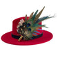 Teal & Natural Feather Hat Pin (CFP784)