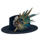 Teal & Natural Feather Hat Pin (CFP784)