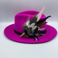 Black & White Feather Hat Pin (CFP454)