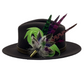 Lime. Purple, Cerise & Natural Feather hat Pin (CFP167)
