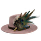 Teal & Natural Feather Hat Pin (CFP784)