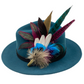 Plum, Blue, Pink & Natural Feather Hat Pin (CFP329)
