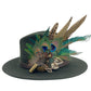 Teal & Natural Feather Hat Pin (CFP792)