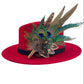 Teal & Natural Feather Hat Pin (CFP792)