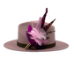 Pink Tones with Cerise Feather Hat Pin (CFP409)