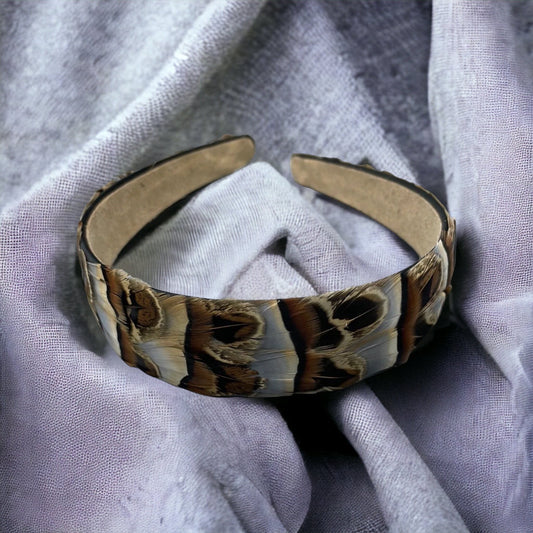 Pheasant & Partridge Feather Hairband (CFHB3022)