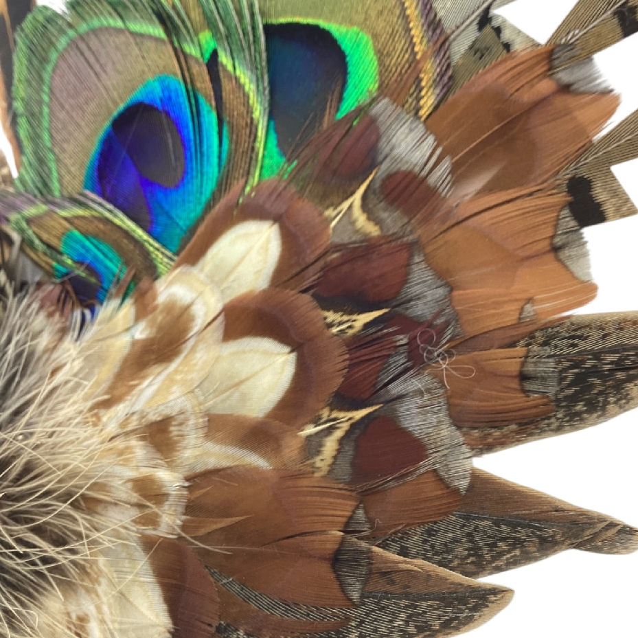 Natural Feather Hat Pin (CFP836)