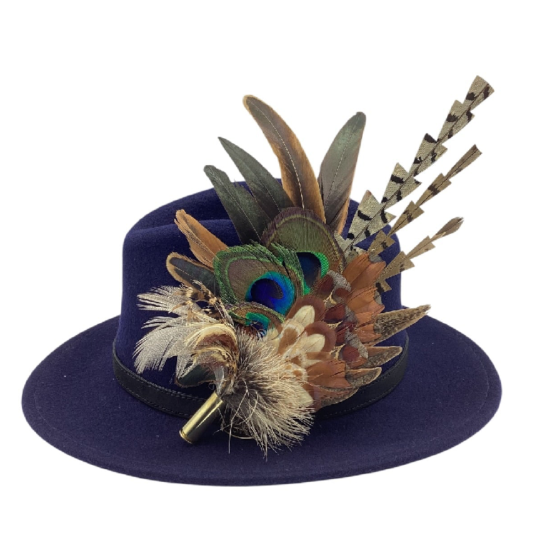 Natural Feather Hat Pin (CFP836)