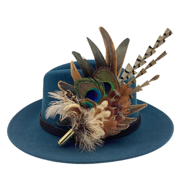 Natural Feather Hat Pin (CFP836)