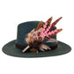 Light Pink, Black, White and Natural Feather Hat Pin (CFP842)