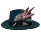 Light Pink, Black, White and Natural Feather Hat Pin (CFP842)