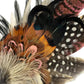 Light Pink, Black, White and Natural Feather Hat Pin CFP843