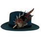 Light Pink, Black, White and Natural Feather Hat Pin CFP843