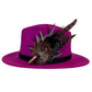 Light Pink, Black, White and Natural Feather Hat Pin CFP843